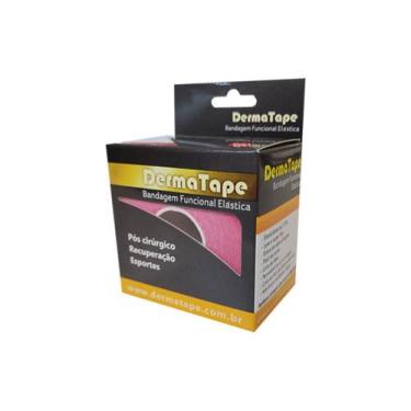 Imagem de Bandagem Elástica Adesiva Funcional Kinesio Derma Tape Rosa