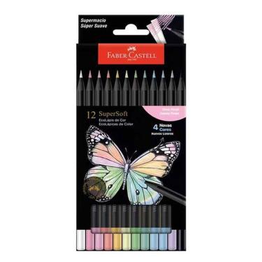 Imagem de Lápis De Cor Ecolápis Supersoft 210745 12 Cores Pastel - Faber Castell