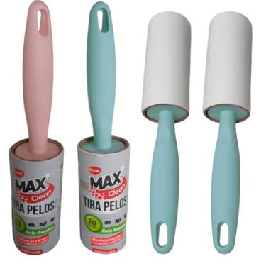 Imagem de Kit 3 Tira Pelo Rolinho Limpa Tecido - Adesivo Tira Pelos - 20 folhas