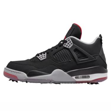 Imagem de Nike Jordan 4 Tênis masculino retrô tamanho, Preto/vermelho, 26.0 cm