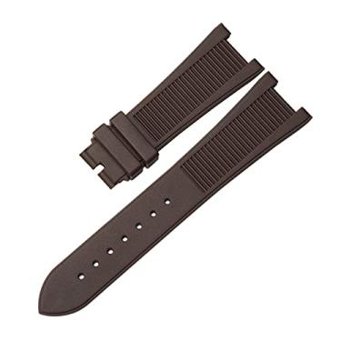 Imagem de WYUYIWH Pulseira de relógio de silicone PP Patek Philippe 5711 5712g Nautilus com interface especial de 25 mm x 13 mm