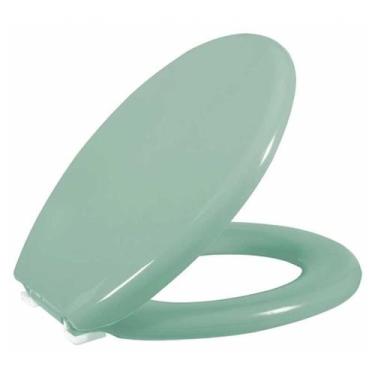 Imagem de Assento Sanitário Almofadado Tampa De Vaso Oval Astra Verde Claro VD9