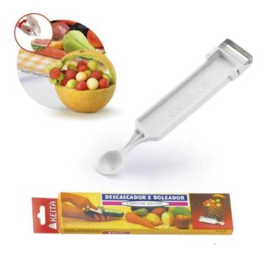 Imagem de 2 Descascador Boleador Frutas Legumes Batata 2 Em 1 Keita