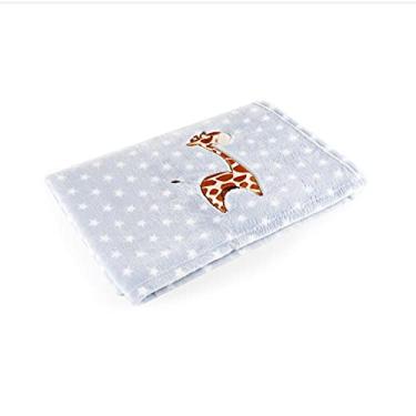 Imagem de Manta Bebe Azul Girafa, Baby Pil, Azul