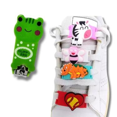 Imagem de Kit Cortador de Unha Infantil – Cortador de Unhas + Enfeites para Tênis com Personagens