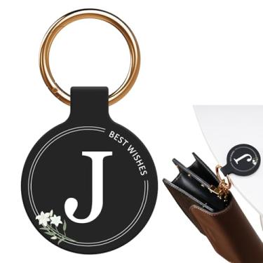 Imagem de Suporte magnético para bolsa com letra A-Z elegante design floral cabide de bolsa para mulheres adequado para tampos de mesa, moldura de dobradiça de porta de parede de metal, carrinho de compras