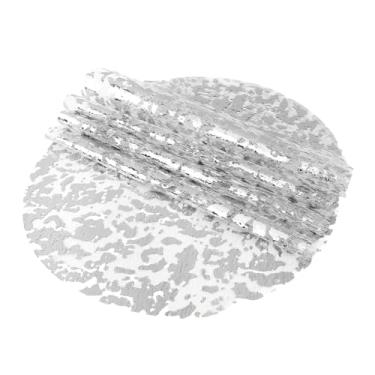 Imagem de 24 peças de jogo americano de vinil, jogo americano de inverno, tapetes de jantar, decoração de mesa, jogo americano descartável, tapete de mesa redonda prata para mesa de jantar, casamento