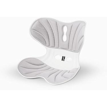 Imagem de Almofada de Apoio Lombar Cadeira Correção de Coluna Tamanho GG (Cinza)