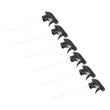 Imagem de Cryfokt Bico de Substituição para Garrafa de Spray, Pulverizador Durável a Jato de Névoa para Limpeza de Escritório Doméstico, Suprimentos Domésticos, 6 Peças, Preto, 28 Mm