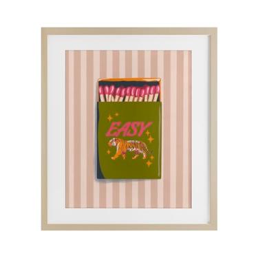Imagem de Stupell Industries Impressão emoldurada Easy Tiger Retro Matches Birch Under Glass, design por Elyse Anastacia, 40 x 33