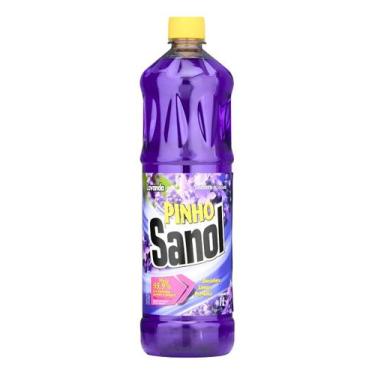 Imagem de Desinfetante Pinho Sanol 500ml Lavanda Bactericida Limpeza