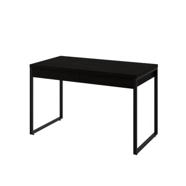 Imagem de Mesa Kuadra Office 120x60x75cm C-02 Gavetas Preto ônix - Est.preta Preto ônix - Est.preta