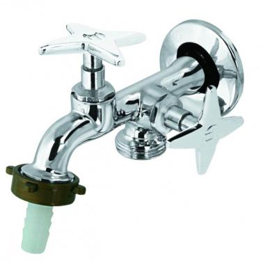 Imagem de Torneira Para Tanque Com Derivação Máquina De Lavar Dn15 - Vtd023cwg - Esteves