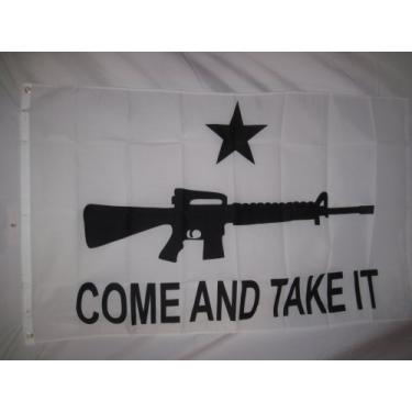 Imagem de KEXMY Come and Take It M16 Ar15 Carbine Rifle Gun Flag 3 X 5 3x5 Novo no pacote Rebel