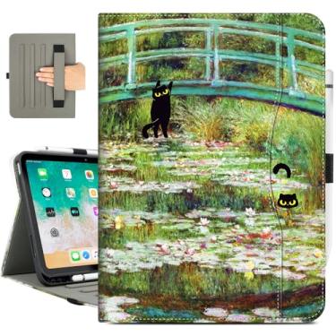 Imagem de Vimorco Capa para iPad (A16) 11ª geração de 11 polegadas (2025), para iPad 10ª geração 11 polegadas (2022), suporte de lápis, alça de mão e bolso, capa fólio protetora com vários suportes, despertar