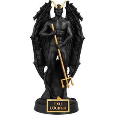 Imagem de Estátua Exu Lúcifer Imagem Umbanda Candomblé (Cor Aurum Noctis)