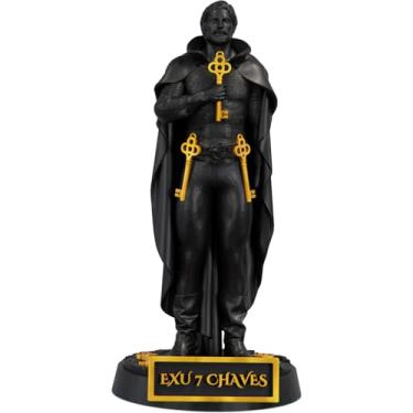 Imagem de Estátua Exu 7 Chaves Umbanda Candomblé (Cor Aurum Noctis)