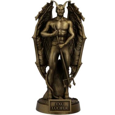 Imagem de Estátua Exu Lúcifer Imagem Umbanda Candomblé (Cor Ouro Velho)