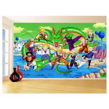 Imagem de Papel De Parede Dragon Ball Goku Vegeta Anime 3,5M Dbz368 - Você Decor