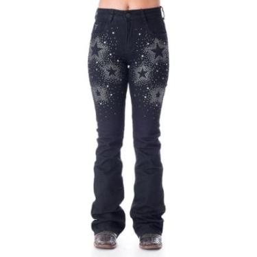 Imagem de CALÇA JEANS FEMININA TEXAS FARM - STARLIGTH - PDF027 - PRETO-Feminino