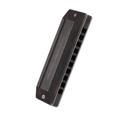 Imagem de Gaita profissional de 10 buracos, roxo, sândalo, blues, harmônica, instrumento de tocar, requintado