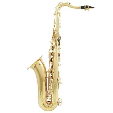 Imagem de Instrumento de saxofone, saxofone tenor, latão, saxofone, música, instrumento profissional de sopro de madeira com peças