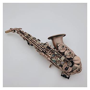 Imagem de Saxofone Profissional Saxofone Alto Instrumentos de Sopro Madeira EB Melodia Instrumento Musical Profissional Sax Cobre com Estojo Acessórios Latão Sax Kit para Iniciantes