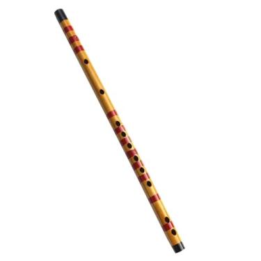 Imagem de Flauta de bambu de madeira superfície lisa sem rebarbas com nó chinês adequado para exames musicais iniciantes