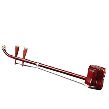 Imagem de Estojo portátil Erhu Rosewood Erhu para instrumento musical chinês com livro