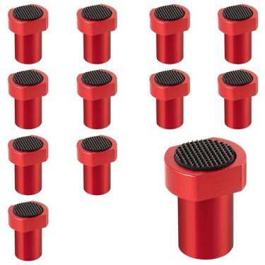 Imagem de Pacote com 12 braçadeiras antiderrapantes para cães de banco de alumínio de 3/10.2 cm para bancada MFT, marcenaria e projetos DIY (19 mm/0,75 polegadas)