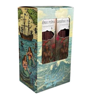 Imagem de Incenso Vila Zen Linha Encanto Das Águas 0% Carvão 12Cxs 8Vr - Lua Mís