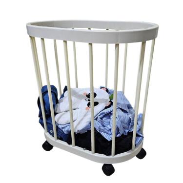 Imagem de Cesto Carrinho Organizador Multiuso Rodinhas Objetos Roupas Acessorios Organizaçao Casa Sala Banheiro Cozinha Salao