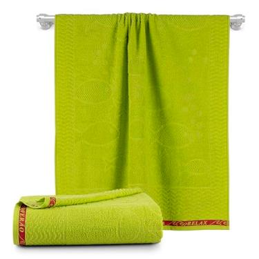 Imagem de Kit 2 Pçs Toalha de Banho para Praia e Piscina Beach, Verde