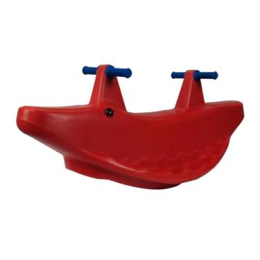 Imagem de Gangorra Dupla Infantil Jacaré - Play Brinquedo (vermelho)