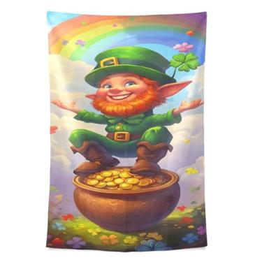 Imagem de STAYTOP Tapeçaria Elfos e Moedas Tapeçarias de Parede para Decorações de Casa Decoração de Dormitório Sala de Estar Quarto Tapete de Parede (80 × 60 pol)