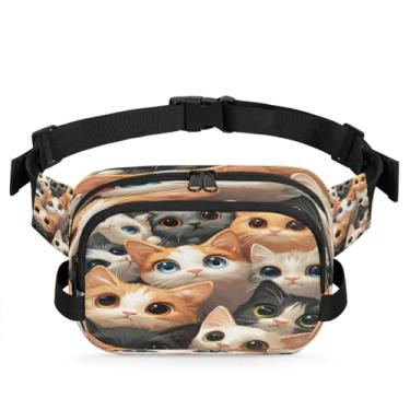 Imagem de Pochete colorida de animais de morcego para mulheres e homens com alça ajustável, bolsa transversal, bolsa de peito, bolsa tiracolo, Cor 8