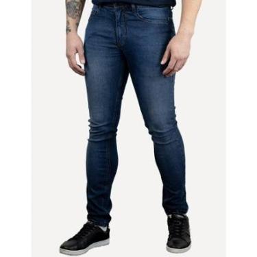Imagem de Calça Reserva Jeans Masculina Skinny Águas de Goiás Azul Escuro-Masculino