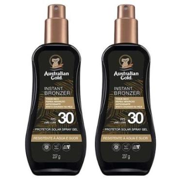 Imagem de Australian Gold Instant Bronzer Kit Com 2 Protetores FPS 30 Kit-Unissex