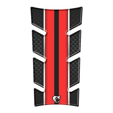 Imagem de Protetor De Tanque Moto Start 160 Ano 2025 Vermelho Preto E Vermelho