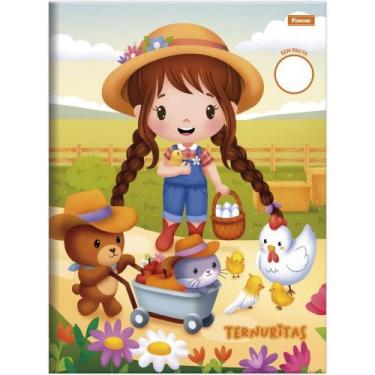 Imagem de Caderno Brochurão sem Pauta Aventurinos 60 Folhas Pacote com 5 - Foron