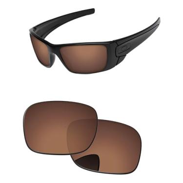 Imagem de PapaViva Lentes de reposição para Oakley Fuel Cell OO9096 60 mm Óculos de sol marrom cobre Pro+ polarizado antiembaçamento