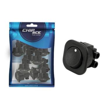 Imagem de 10X Chave Gangorra Redonda On/Off 2 Terminais De Parafusar - Chipsce