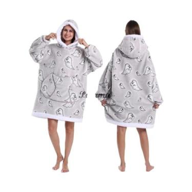 Imagem de Moletom Com Capuz Grande E Quente Para Adultos, Mulheres E Homens, Fan