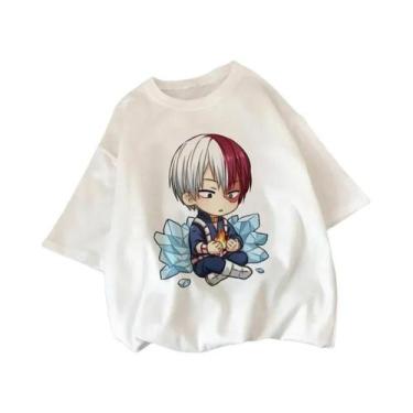 Imagem de Camiseta Feminina De Verão Com Estampa De My Hero Academia Shoto Todor