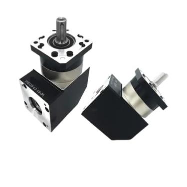 Imagem de S25HH0 Redutor de engrenagem planetária de ângulo reto de 90 graus para motor de passo Nema 23 34 60 80 90 110 130 mm Flange Servo Motor redutor de velocidade (PVF120 entrada de 19 mm, proporção de