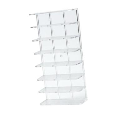 Imagem de Dynwave Caixa organizadora para armazenamento de carrinhos de brinquedo em escala 1/64, expositor para miniaturas, prateleira para carros, figuras de ação e, Claro