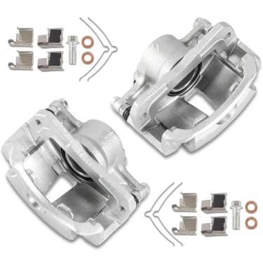 Imagem de UNITHUB Kit de pinça de freio dianteiro direito + conjunto esquerdo com suporte 19B1568 19B1569 compatível com Toyota Camry L4 2.2L 1992-1996 (conjunto de 2)