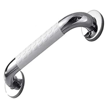 Imagem de Barra de apoio de braço de segurança, corrimãos, chuveiro de banheiro banheira de níquel escovado, cromo polido com aderência de nylon antiderrapante (cor: verde claro, tamanho: 68 cm, 58 cm (verde