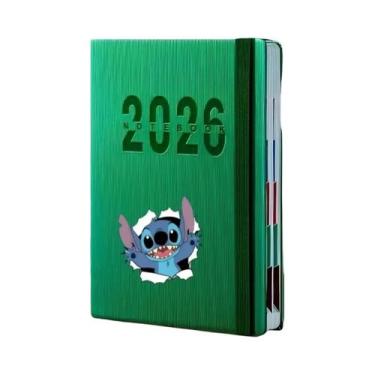 Imagem de Calendário Planner Stitch Disney 2026, Caderno De Planejamento Diário,