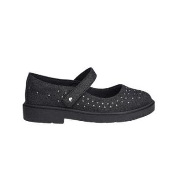 Imagem de Sapatilha Infantil Pampili Tiffany Glitter Preta-Feminino